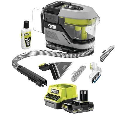 Ryobi - Détacheur de zone sans fil 18 V ONE+ / Brushless - nettoye les taches - 1 Batterie One+ Lithium+ 2Ah et 1 Chargeur Rapide