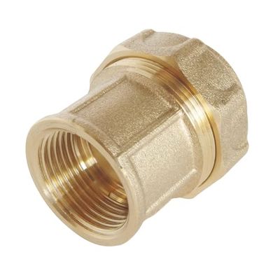 SOMATHERM FOR YOU - latón adaptador hembra recto para D20 PE pipe - F15 / 21 - exterior de apriete