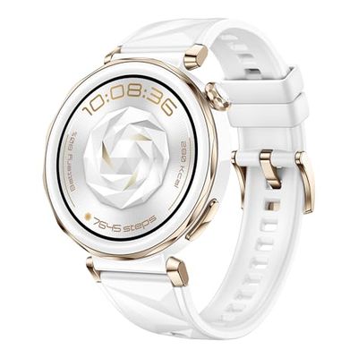 HUAWEI Watch GT 5 Pro 42mm Montre Connectée, Design aux Lignes épurées, Programmes d'entraînement de Pointe, Suivi de la santé, ECG, Jusqu'à 7 Jours d'autonomie, iOS& Android, Blanc
