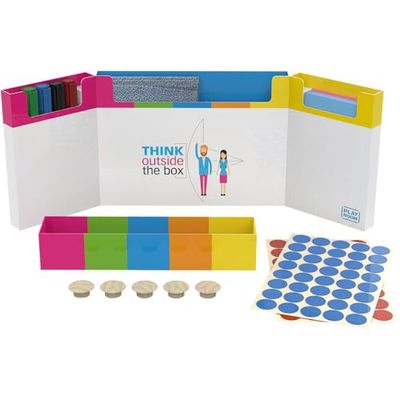 PLAYROOM GECKO - Set magnetico all-in-one con pennarelli, note adesive, magneti e panno in microfibra - Materiali certificati FSC®