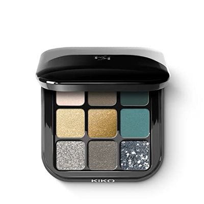 KIKO Milano Glamour Multi Finish Eyeshadow Palette 06 | Palette Con 9 Ombretti Dai Diversi Finish