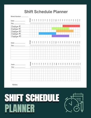 Shift Schedule Planner: 24-Hour 52-Week Staff Duty Roster