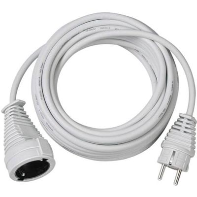 Brennenstuhl Cabo extensão de corrente de 10 m (extensão elétrica para interiores) branco