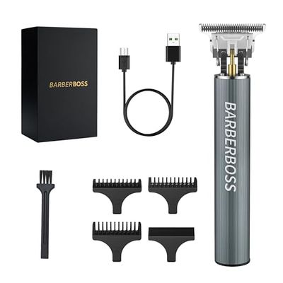 Barberboss Professional Hair Clipper Men, Beard Trimmer for Men - Precision Haircut Clippers, Hair Trimmer for Beard, Hair, Face, and Detail Trimming, Men's Grooming Kit
