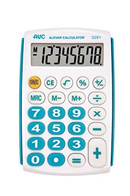 Calculatrice AVC 8 chiffres Turquoise