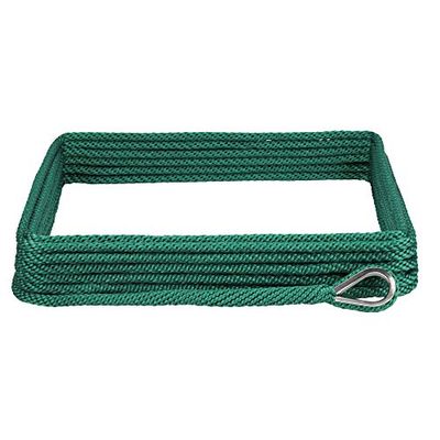 Extreme Max BoatTector 3006.2645 - Filo di ancoraggio multifunzione intrecciato con ditale, 0,95 x 3,5 m, verde foresta