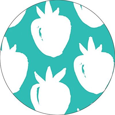 Bonateks, Round Digital Printed Mouse Pad, Non-Slip Base, for Office and Home, Diameter:22cm