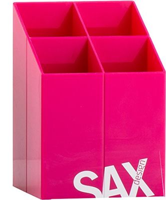 SAX 'Quadra' Pen Holder, Magenta
