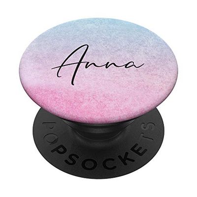 PopSockets Regalo per le donne, ragazze - Anna nome personalizzato Supporto e Impugnatura per Smartphone e Tablet