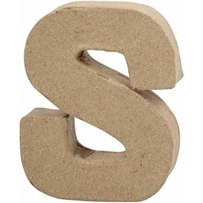 Letter, small, H: 10 cm, S, 1pc, W: 8 cm