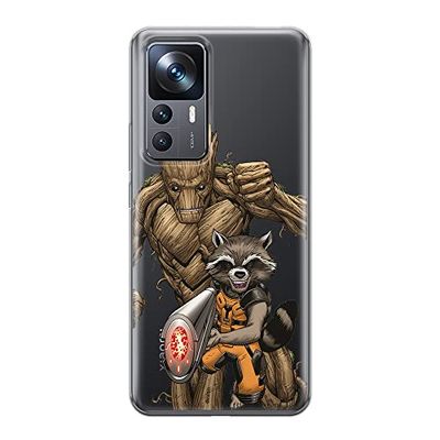 ERT GROUP mobiel telefoonhoesje voor Xiaomi 12T/12T pro/K50 Ultra origineel en officieel erkend Marvel patroon Guardians of the Galaxy 002, gedeeltelijk bedrukt