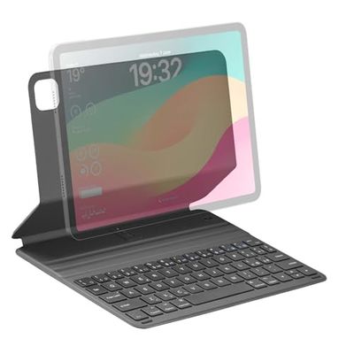 Cellularline Beschermhoes Keyboard Case met geïntegreerd draadloos toetsenbord, Italiaanse QWERTY-lay-out, compatibel met iPad tot 11 inch, magneetsysteem, slaapmodus, standfunctie, zwart