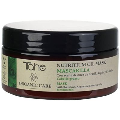 Tahe Organic Care Mascarilla Nutritium Oil para cabello grueso, Nutrición e Hidratación total, 300 ml