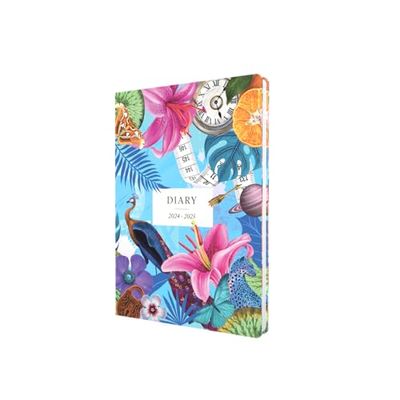Collins Maximalism - Agenda A5, vista semanal, año académico 2024-25, color azul, diario semanal de medio año para estudiantes, profesores y académicos, MX153M.60-2425, de agosto de 2024 a agosto de