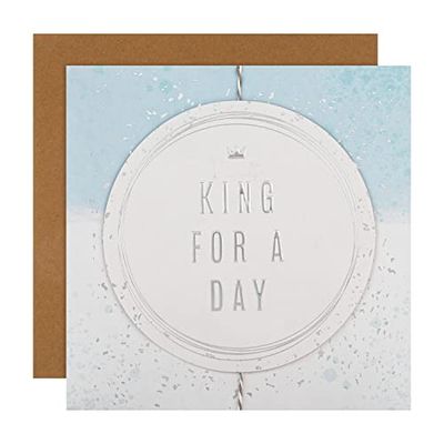 Hallmark Verjaardagskaart - Hedendaagse 'King for a Day' Design