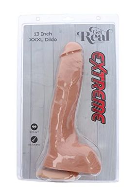 Get Real 10208_SKIN Extreme XXXL Dildo 13 Inch, Multicolor