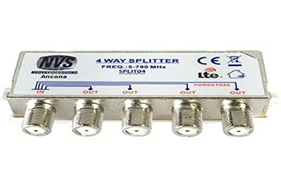NVS Splitter Divisor Separador de señal TV DVB 4 Salidas