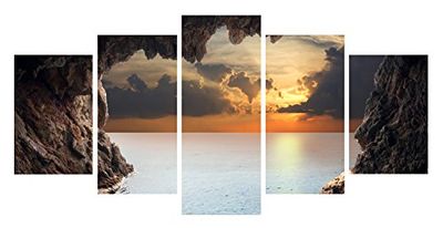 Homemania 5pcanv-00114 Cuadro Desde La Pared, Multicolor, 100 X 2 X 60 Cm