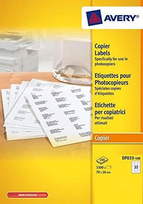 Avery-Zweckform Printer Labels 70x26mm (100)