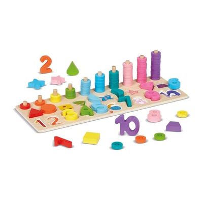 Dal Negro- Mariposa mágica Juego de encatro con Formas de Madera Adecuado para niños a Partir de 3 años. (054121)