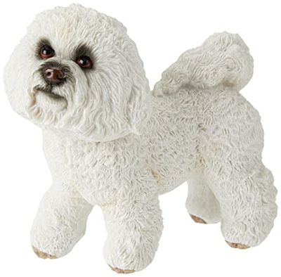 The Leonardo Collection Figure Standing Bichon Frise | 1 peça - 9 x 5 x 11 cm, acessório, pedra, multicolor, 9 x 4 x 11 cm