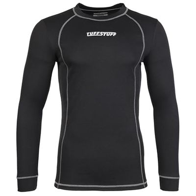 TuffStuff - Basewear Top - Zwart - Large - Thermische Basewear - Ademend - Slijtvast - Heren Thermals - Heren Basislaag Top - Thermische Basislaag Heren - Thermals voor Heren - Thermals Mannen