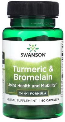 Swanson - Turmeric & Bromelain | Joint Health and Inflammatory Response - 60 Capsules