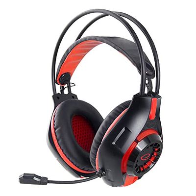 ESPERANZA Headphones EGH420R DEATHSTRIKE (svart och röd färg)