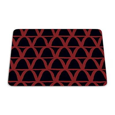 Bonamaison, Rechthoek Pop Art Digital bedrukte muismat, antislip onderkant, voor kantoor en thuis, grootte: 22x18 cm