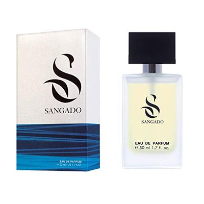 SANGADO Invincible Perfume for Men, 8-10 hours long-Lasting, Luxury smelling, Woody Aquatic, Fine French Essences, Extra-Concentrated (Eau de Parfum), Modern, Refined for Men, 50 ml Spray