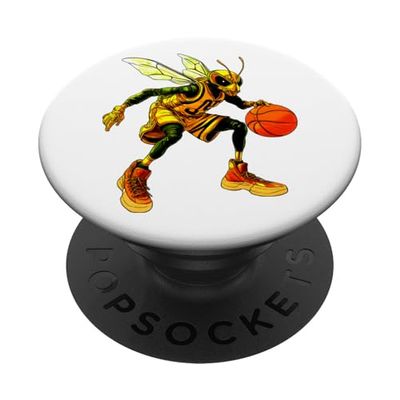 Avispa - Baloncesto, diseño de avispa PopSockets PopGrip Adhesivo