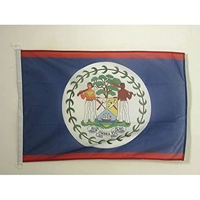 AZ FLAG Bandiera Navale Belize 45x30cm - Bandiera Maritima Beliziana 30 x 45 cm speciale Nautismo, Padiglione Nautico