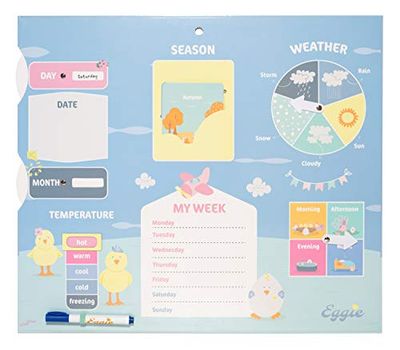 Grupo Erik Mi Primer Calendario para niños | Eggie- Juguete Educativo para Niños o Niñas | Caledarrio Infantil para Pared o Frigorífico