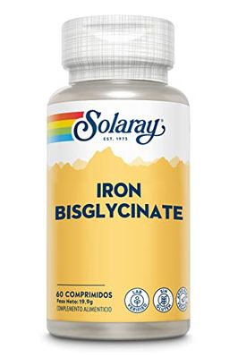 Solaray Iron Bisglycinate| 60 tablets