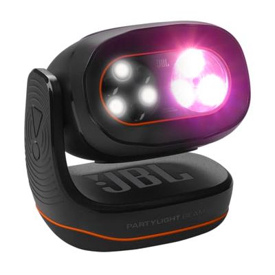 JBL PartyLight Beam, Bluetooth RGB LED Lichtprojector voor JBL PartyBox Luidsprekers, Party Verlichting en Kamerdecoratie, Auracast Ondersteund, Compatibel met JBL ONE/PartyBox Apps, 0.92 kg