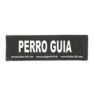 Julius-K9 162lr-g-39792, Originale intercambiabili Toppe per Powerharness, Taglia: Large, Riflettente, Fosforescente, 1 Paio, Perro Guia