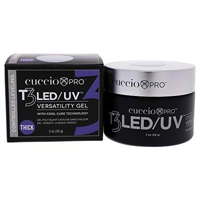 Cuccio Pro - T3 Cool Cure Versatility Gel - Autolivellante Bianco - per Donna - Gel Unghie - 56,7 g