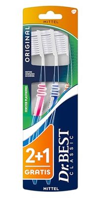 Dr.BEST Brosse à dents originale Medium (3 pièces)