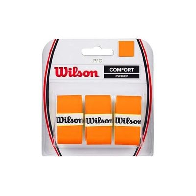 Wilson Pro, WRZ470820 Overgrip, 3 Pezzi, Arancione