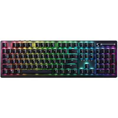 Razer DeathStalker V2 Pro (Red Switch) - Draadloos Optical Low-Profile Gaming Keyboard (Linear Optical Switches, HyperSpeed Wireless, Bluetooth 5.0) QWERTY DE-Layout | Zwart