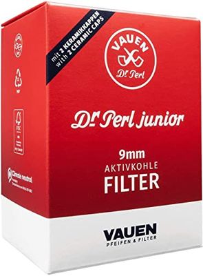Dr. Perle Filtre Junior Filtre à Charbon Actif Grande-Ju de 9 mm Max 4 x Guirlandes Lumineuses 180, Carbone, Rouge, 10 x 8 x 5 cm