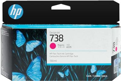 HP 738 130-ml Magenta DesignJet Ink Cartridge cartuccia d'inchiostro 1 pz Originale Resa standard