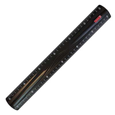 Brunnen Colour Code Règle pour gaucher et droitier, 15 cm, plusieurs couleurs disponibles 30 cm schwarz/onyx