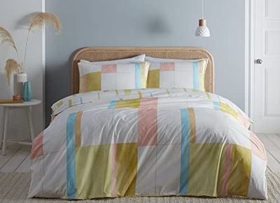 Appletree Style - Mariko - 100% Cotton Duvet Cover Set - King Bed Size in Yellow