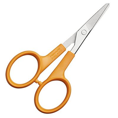 Fiskars Forbici per manicure, Punte arrotondate, Lunghezza totale: 10 cm, Acciaio di qualità/Plastica, Classic, 1003028