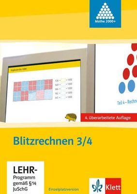 Blitzrechnen - Kopfrechnen Klasse 3 + 4 [import allemand]