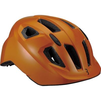 BBB Fietsen Kinderfietshelm, jongens- en meisjesfietshelm, reflecterend, insectennet, held, BHE-172, donkeroranje tijger, S (46-52 cm)