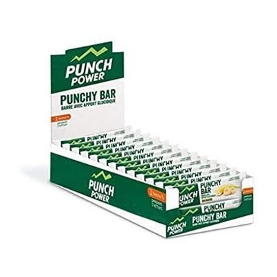 PUNCH POWER - Punchy Bar Banane - Présentoir 40 barres x 30g - Barre énergétique sport - Marque Française