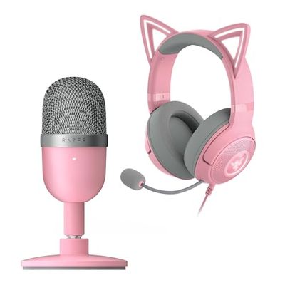 Razer Kraken Kitty V2 - Quartz Ed. + Seiren Mini - Quartz