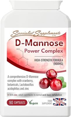 Specialist Supplements D-Mannose Power Complex, 90 Capsules